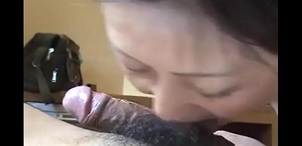  Asian milf pov blowjob